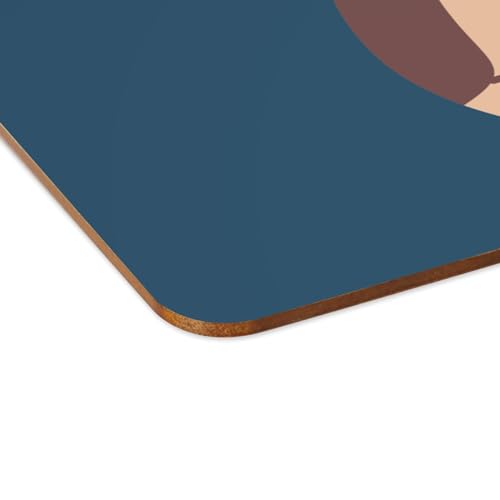 Napperons souples bleu motif singe pour protéger la table