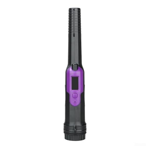 Detector de metales de mano con pantalla LCD, IP68 resistente al agua para la búsqueda de tesoros subacuáticos, 3 modos de búsqueda (audio/vibración) - negro + azul (A)