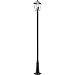 Z-Lite 3 Light Outdoor Post Mounted Fixture 579PHBR-557P-BK