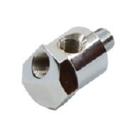 Premium Chrome Oil Pressure Gauge Fitting for Harley Davidson – Precision Fit, Durable Finish