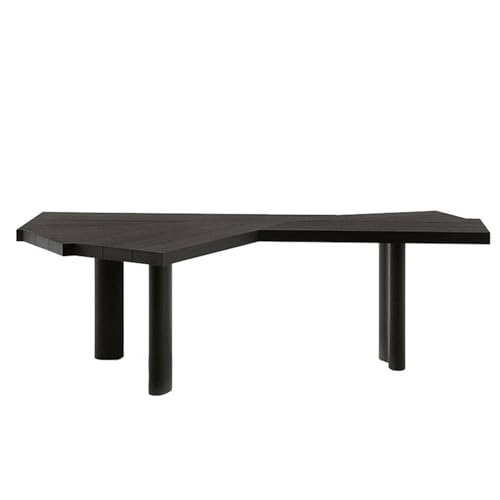 Lizhuzhuzs28 PC Laptop Table Workstation Modern Simple Solid Wood Pc Table Boss Desk Minimalist Light Luxury Household Shaped Desk Designer Office Desk Desk Office Study Desk(130 * 80 * 75cm)