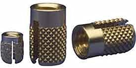 EZ Lok 240-5-BR, 5/16-18 Flush Press Insert, Brass - Lot of 10
