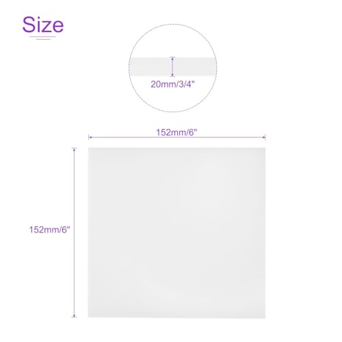 Image of DMiotech 6 x 6 x 3 /4 Inch Plastic UHMW Sheets, Ultra High Molecular Weight Polyethylene, Opaque White Polyethylene Board for Automotive, Chemical, Manufacturing, DIY Home Kitchen