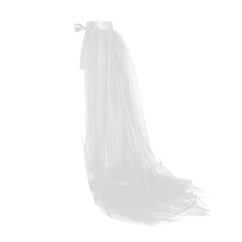 Women's Tulle Tutu Long Skirts Wedding Party Cocktail Prom Skirts Bandage Mesh Maxi Overskirt Overlay Long Bridal Dress3