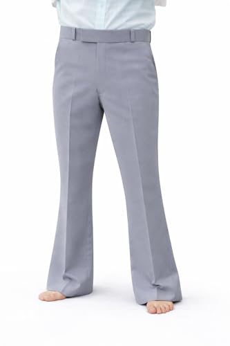 Image of Men's Bootcut Trousers Light Grey