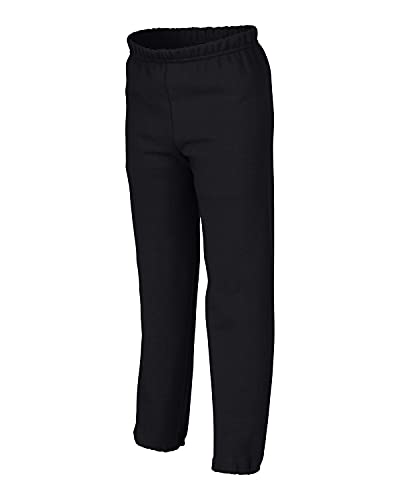 Gildan Big Boys Heavy Blend Elastic Drawcord Sweatpant, Black, Medium4