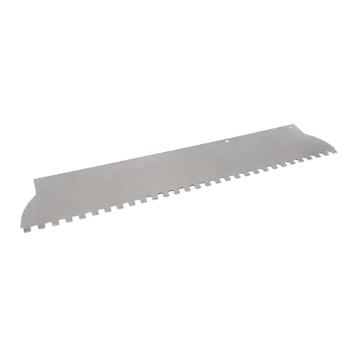 Fenteer Truelle à Carreler Outil de Carrelage Truelle Dentée Spatule Crantée En Acier Inoxydable avec Conception Crantée Adaptée pour Les Bricoleurs et Les T, 600x110x0.7mm