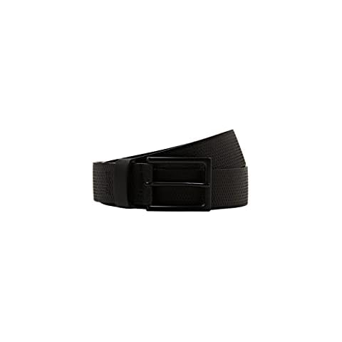 ESPRIT Men's Black Leather Belt, 110 cm Cover