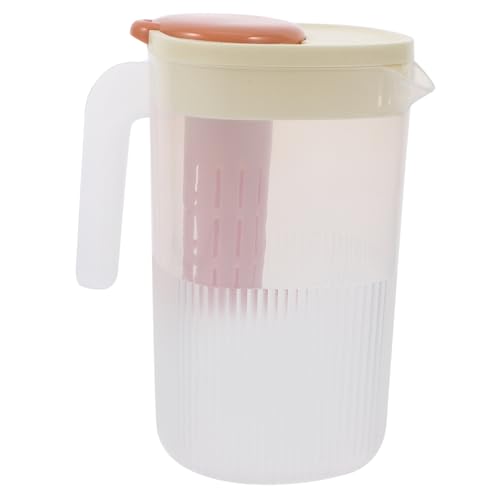 TIDTALEO Caraffa Di Plastica Con Coperchio Per Tè Freddo Da Contenitore Per Limonata e Bevande Trasparente Per Frigorifero Con Beccuccio