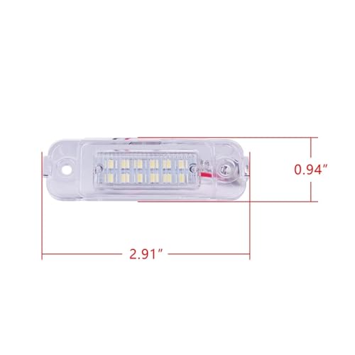 Luces de matrícula para Mercedes ML W163 que evitan multas en ITV 2
