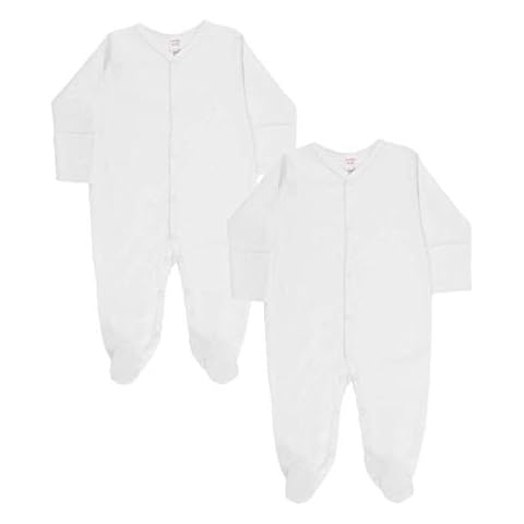 Long Sleeved Cotton Sleepsuits, 2 Pack Cover
