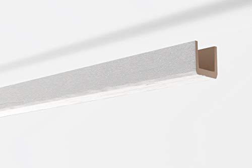 Viga decorativa techo Imitación madera blanca NMC NOMABEAM 100X100X2000mm Poliuretano 2 metros