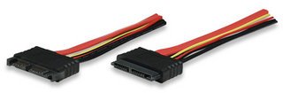 Cable Extensor Micro SATA 16-Pin Macho a Hembra 12 pulgadas miniatura 4