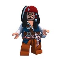 LEGO Pirates Des Caraibes: Capitaine Jack Sparrow (Cannibal) Mini-Figurine