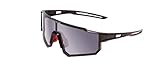 Coyote Cobra Pit Viper Designer Polarized Sunglasses | Men’s | Shield Style | 4 Color Options | 132mm | Oversized Retro | Matte Black Frame/Grey Lens