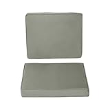 SPÉCIFICATIONS : Dim. totales : 56L x 52l x 7H cm (coussin d'assise), 56L x 46l x 7H cm (coussin de dossier)
