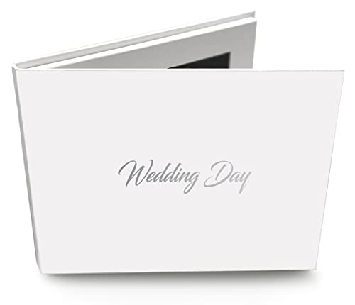 Talking Print 7" IPS Video Memory Book, 'Wedding Day' Silver Foiled on Cover, A5 Hard Backed Video Brochure, 4GB memory - Image 2