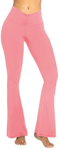 Sunzel Women's 30'' Flare Leggings for Women With Pockets