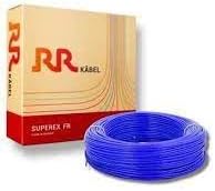 RR Kabel PVC Insulated 1mm Single Core Flexible Copper Wires and Cables for Domestic/Industrial Electric | Home Electric Wire | 90 Mtr | Electrical Wire | (Blue)
