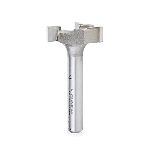Fraise à défoncer à 3 cannelures Amana Tool 45522 pour le surfaçage optimal de votre spoilboard