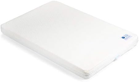 Bi-COMFER 3.25'' Memory Foam Pack n Play Mattress Pad, Firm(for Infant) & Soft(Toddlers) Side with Waterproof & Washable Cover, Mini Crib & Playard Mattress