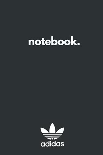 NOTEBOOK: Black Adidas Memo for Sport Fitness Plans And New Programs with100 Adidas Quote logo blank Lined sheets for His/Her Fitness Stationery Set
