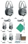 Hamilton Beach - Hamilton Buhl SC-7V Schoolmate Deluxe Headphones 6-Pack with Accessory