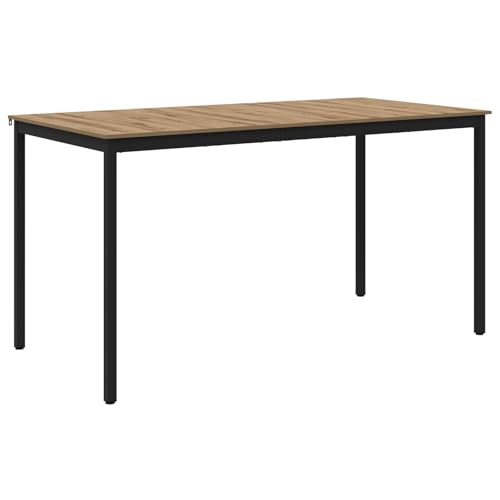 Table à manger rectangulaire en bois stable et facile à monter
