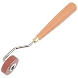 HINTRMENT Gummiwalze Brayer Farbwalze zum Drucken 1 Stück Light Brown Gummiwalze mit Holzgriff und Edelstahlkern für Gleichmäßiges Auftragen von Linoldruckfarbe für Scrapbooks