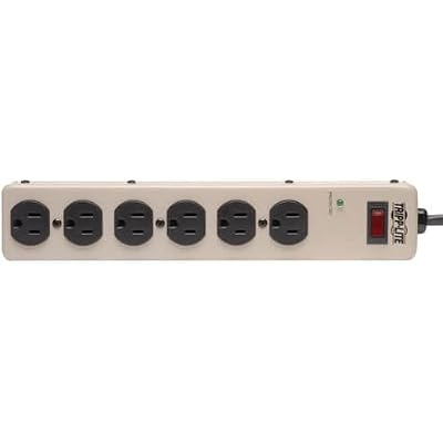 Tripp Lite 6 Outlet Surge Protector Power Strip, 6ft Cord, Commercial-Grade, Metal, (PM6SN1)
