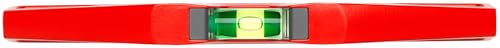 Image of SOLA LSTFM Aluminum Die-Cast Magnetic Torpedo Level with 3 60% Magnified Vials, 10-Inch, Red