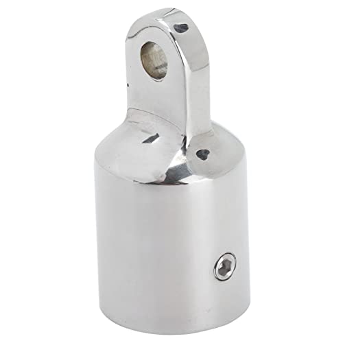 ViaGasaFamido Capuchons Supérieurs Bimini en Acier Inoxydable 316, pour Bateau, Yacht, canoë, avec Conception de Fil Supérieur, Pas Besoin de Percer, Raccords Marins pour Auvent (25mm (1))
