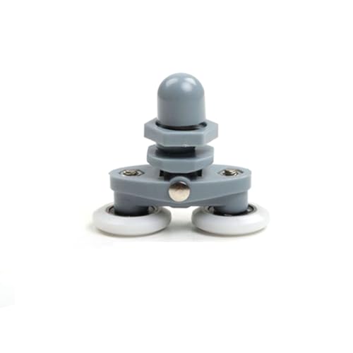 BE-TOOL ABS Shower Door Roller Wheels, Noise-Free Sliding, Fits 4mm-6mm Glass Thickness, 18mm-29mm Hole Diameter