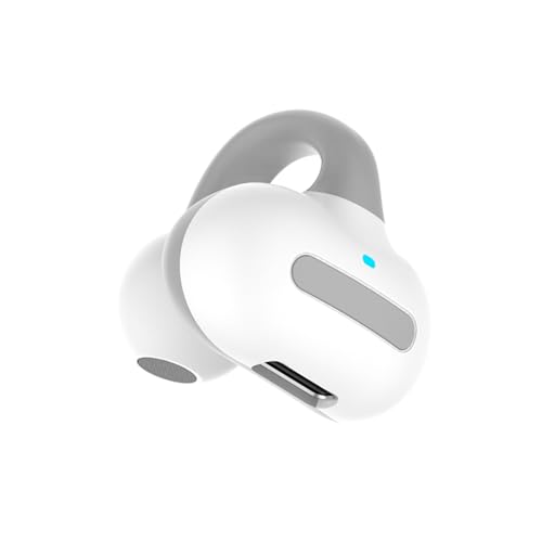 Bluetooth Ear Clip,Single Wireless Ear Bud Clip On Earbud Open Ear Headphone Bluetooth Wireless Headset Ear Clip Bone Conducting Induction Earphone for Workout Cycling Running (Gray)