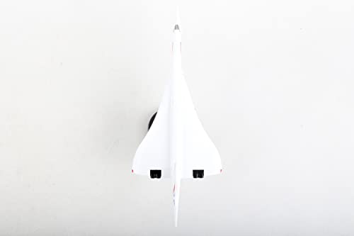 Daron Worldwide Trading Postage Stamp British Airways Concorde Vehicle (1/350 Scale), White,Black #TOP6