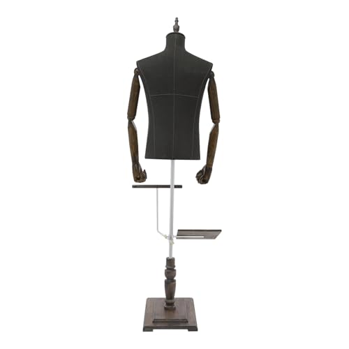 Mannequin de couture pour homme, mannequin de vitrine pour magasins de vêtements, mannequin de vitrine réglable en hauteur, convient pour les boutiques, les grands...