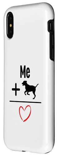Coque pour iPhone X/XS Me + Dog = Love Funny Cute Puppy Dog Lover – vue 2