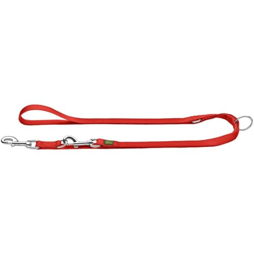HUNTER Verstellbare Hundeführleine, Farbe: schwarz, 3-fach verstellbar, robustes Nylon, pflegeleicht, Größe: 15/200
