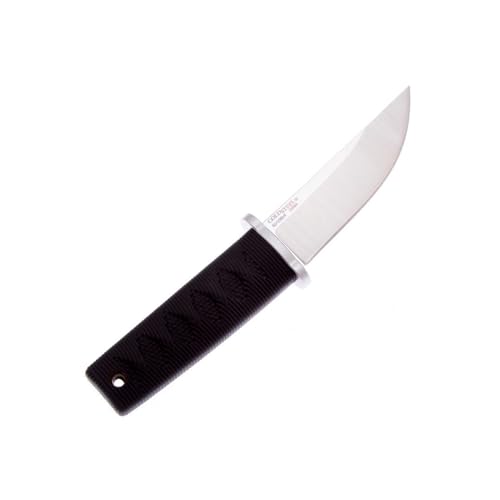 Image of Cold Steel Kyoto II 3-3 /8 inch Durable Compact 8Cr13MoV Stainless Steel Fixed Blade Drop Point Outdoor Hunting Utility Knife, 3 3 /8 inch Textured Kray-Ex Handle, Sheath Included