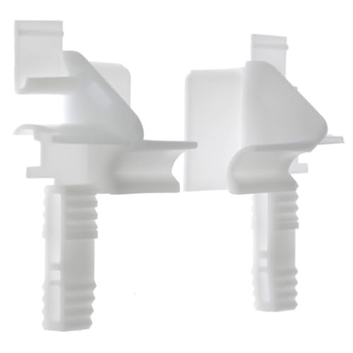 cyclingcolors 2x Persiana enrollable Tulipe modelo Aluréno ZF para lamas de 7 a 9mm PVC blanco Embudo Guía guía Protección Universal Accesorio Persiana