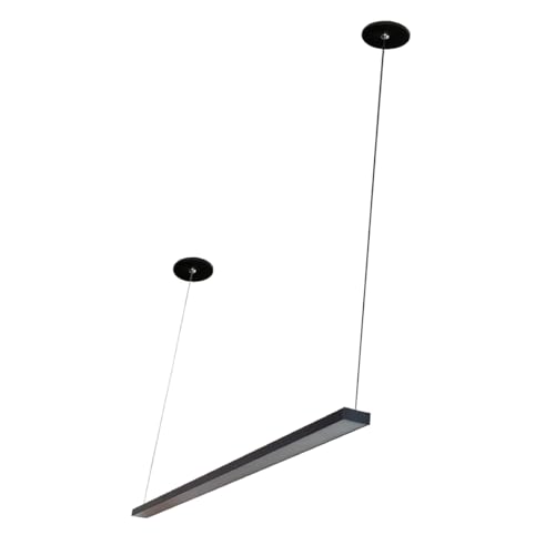 Luminária de Teto Pendente Slim LED Moderno 36W Led Integrado 90cm Bivolt 1,5m de Fio TANGERINA (Pre