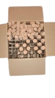 Borosilicate glass Test tube 18 x 150 mm round bottom with wooden cork with rim Pack Of 100
