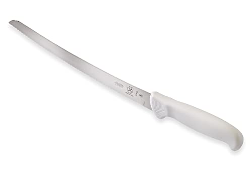 Mercer Culinary Ultimate White 10" Curved Wavy Edge Bread Knife, White - Image 6