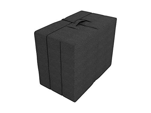 POKAR Klappmatratze 3-teilige Faltmatratze Camping Matratze Gästematratze Feldbett Klappbett Gästebett Bodenmatratze Schlafmatratze 80 x 195 x 15 cm, Anthrazit