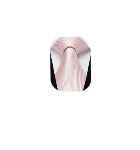 Image of Enlision Ties for Men Solid Color 3.35 inch Formal Business Necktie Classic Satin Mens Wedding Party Ties