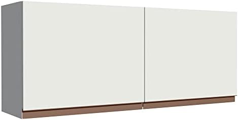 Armário Aéreo Madesa Reims 120 x 50 cm 2 Portas - Branco