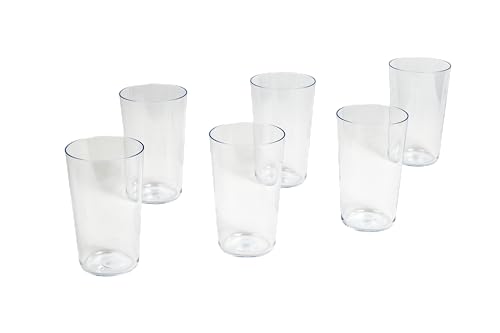 Abode Homewares Tritan Simple Jumbo Drinkware, Set of 6, 21.4 oz., Clear