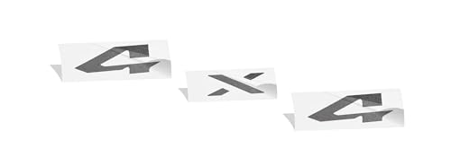 Image of Reflective Concepts 4x4 Emblem Overlay Decal Sticker -Fits: 2019-2026 Ram, NOT for Classic - (Color: Granite Crystal Metallic)