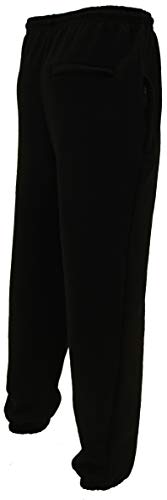 Skytex UK - Pantalones de chándal en tela de forro polar para hombre (tallas S a 8XL, 4 colores) Negro Negro ( 5XL