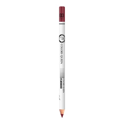 Image of Colors Queen Definer Pencil - 1.6g, 03 - Rush | Highly Pigmented, One Swipe Smooth Application Matte Lip Liner | Long Lasting Lip Pencil